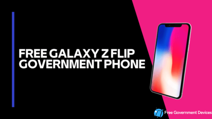 free galaxy z flip government phone