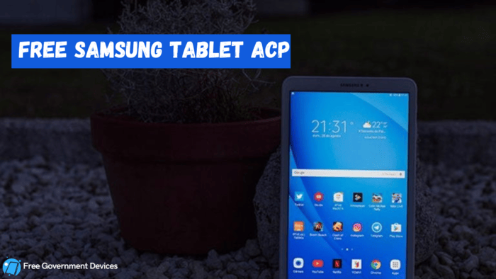 free samsung tablet acp